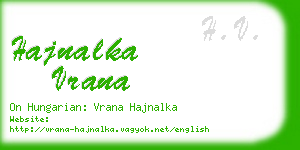 hajnalka vrana business card